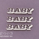 Чипборд Надпись Baby, 3шт.