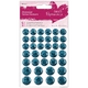 Глиттерные дотсы Горошки Teal, 36шт.