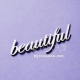 Чипборд Надпись beautiful, 1шт