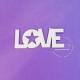 Чипборд Надпись love, 1шт.