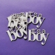 Чипборд Надпись it's a boy, 6шт.