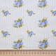 Хлопок Голубые розочки на полоске