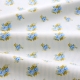 Хлопок Голубые розочки на полоске