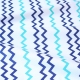 Хлопок Бирюзово-синий зигзаг