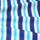 Хлопок Бирюзово-синие полоски