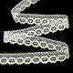 Кружево вязаное 20мм Белый Перламутр D134A, 90см