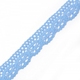 Кружево вязаное 28мм Голубой 28.01.032