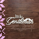 Чипборд Надпись Little Gentelman ДН7, 1шт.