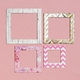 Набор рамочек с фольгированием Lovely moments, 4шт.