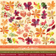 Лист с картинками для вырезания Autumn RUS 30х30см