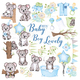 Лист с картинками для вырезания Puffy Fluffy Boy 30х30см