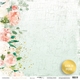 Лист бумаги с золотым тиснением Peaches & Cream - Цветение 30х30см ТМ Скрапмир