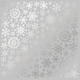 Лист бумаги с фольгированием Silver Snowflakes Gray 30х30см