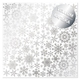 Лист кальки (веллум) с фольгированием Silver Snowflakes 30х30см