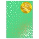 Ацетатный лист с фольгированием Golden Maxi Drops Green A4
