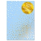 Ацетатный лист с фольгированием Golden Maxi Drops Blue A4