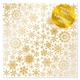 Ацетатный лист с фольгированием Golden Snowflakes 30х30см