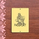 Бирка зеркальная Passport БП43зол