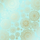 Лист бумаги с фольгированием Golden Napkins Turquoise 30х30см