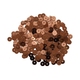 Пайетки плоские 6мм 14 коричневый, 10г