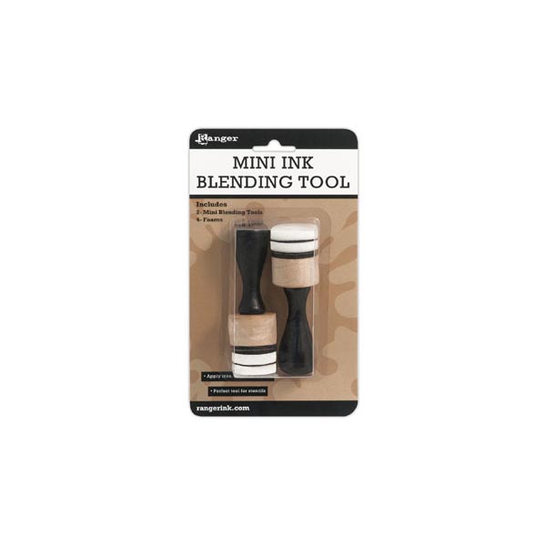Аппликатор для нанесения туши Mini Ink Blending Tool 2шт. + 4 подушечки