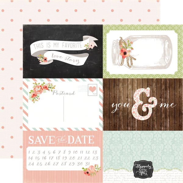 Лист бумаги Rustic Elegance - 4x6 Journ.Cards CB