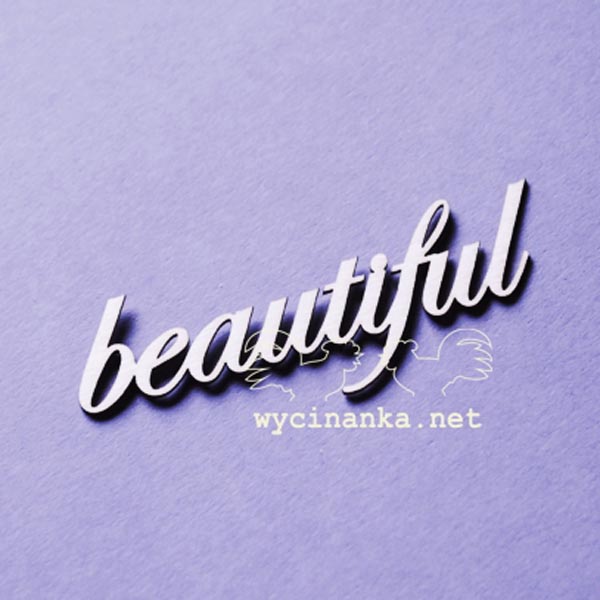 Чипборд Надпись beautiful, 1шт