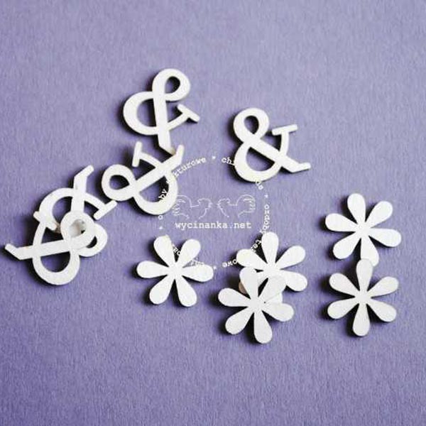 Чипборд Набор символов & и *, 10эл.