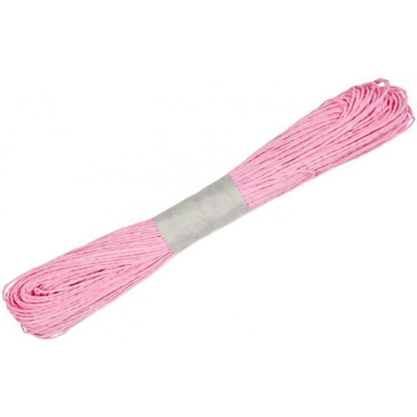 Шпагат бумажный светло-розовый, 4м