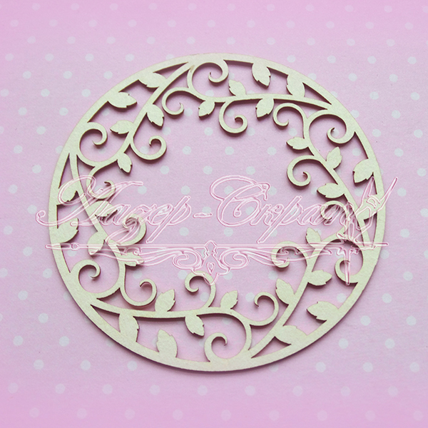 Чипборд Круглая рамочка РАМ27, 1шт.