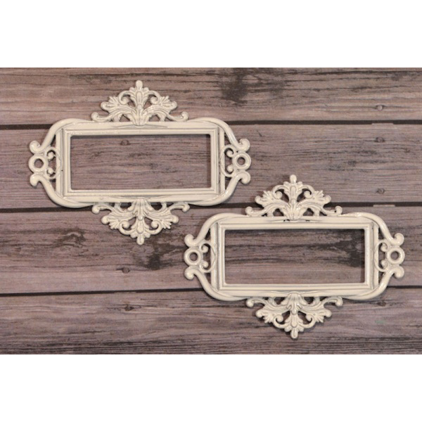 Металлические рамки для записей 2, цвет Белый, 2шт.