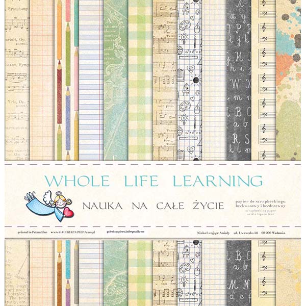 Набор бумаги Nauka na całe życie 30х30см (6 листов)