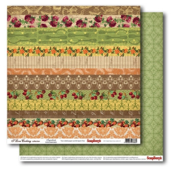 Лист бумаги Готовим Дома - Ингридиенты 30х30см