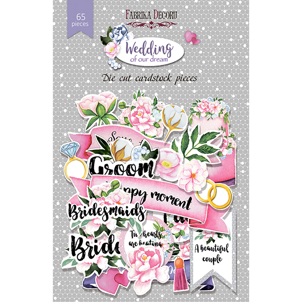 Набор высечек Wedding of Our Dream, 65шт.