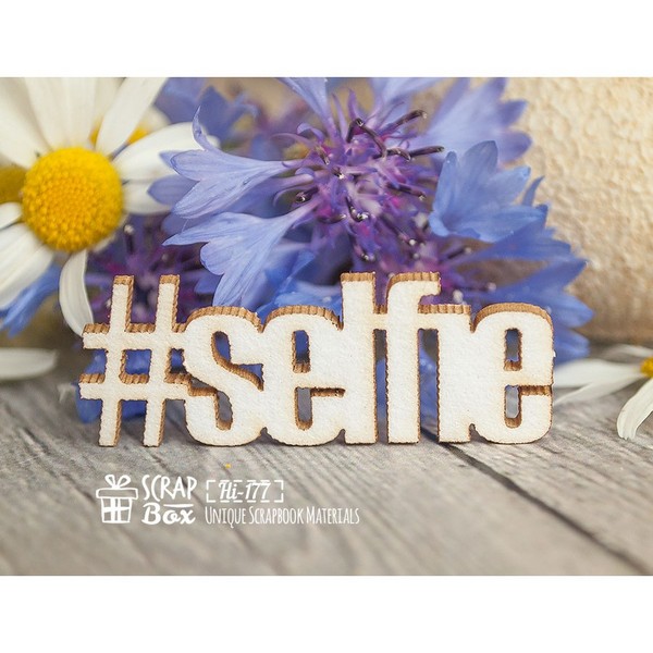 Чипборд Хэштег selfie Hi-177