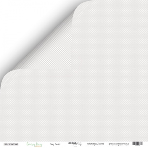 Лист бумаги Every Day (Pastel) - Grey Pastel 30х30см ТМ Скрапмир