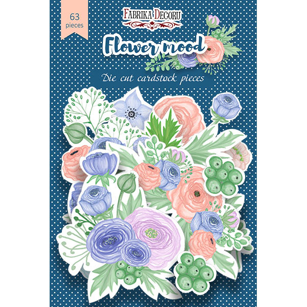 Набор высечек Flower Mood, 63шт.