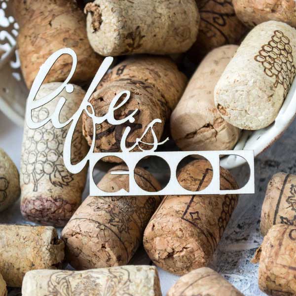 Чипборд Надпись Life is GOOD