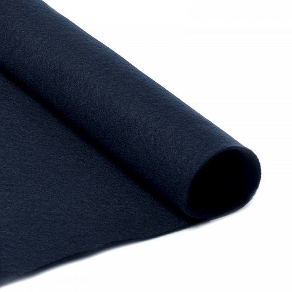 Фетр листовой 1мм Мягкий 20х30см Черный 655