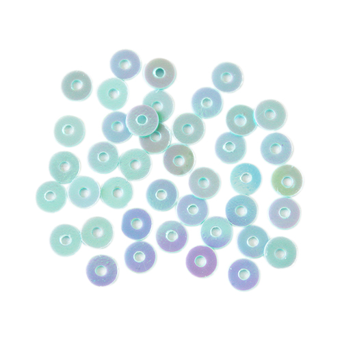 Пайетки плоские 3мм, 17 светло-бирюзовый, 10г