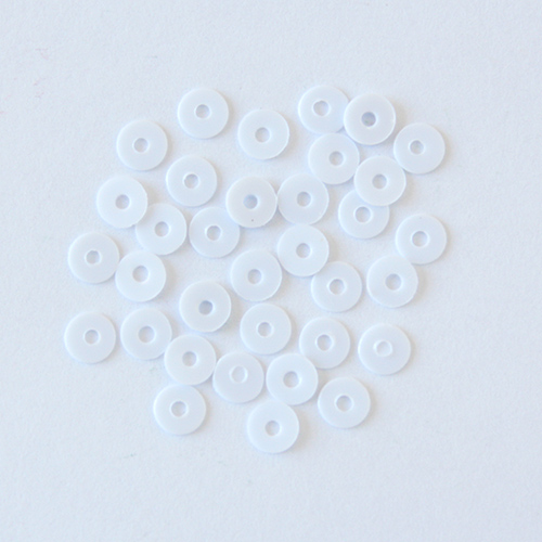 Пайетки плоские 3мм, L010 белый матовый, 10г