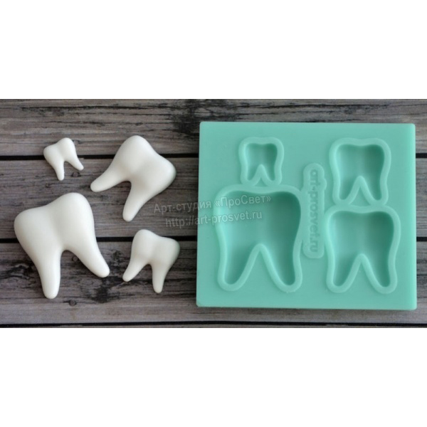 Молд Зубики