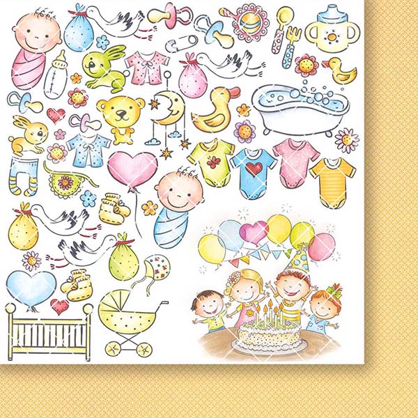 Лист бумаги Małe jest piękne 01 30х30см