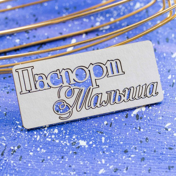 Чипборд Надпись Паспорт малыша