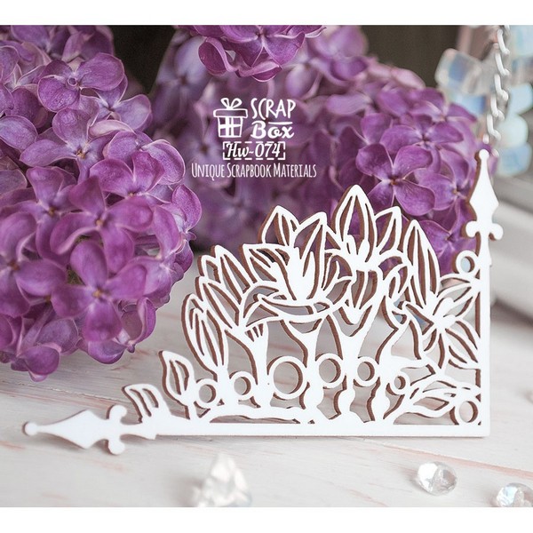 Чипборд Уголок с фрезией, 1шт. Hw-074