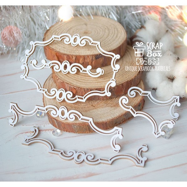 Чипборд Набор рамочка с бордюрами Hr-165