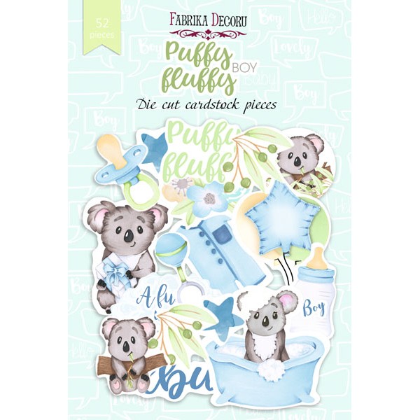 Набор высечек Puffy Fluffy Boy,52шт.