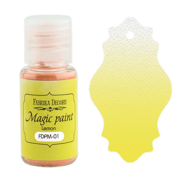 Сухая краска матовая Magic Paint Лимонный, 15мл