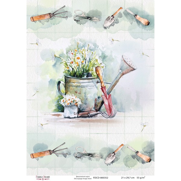 Декупажная карта №0352, 21x30см