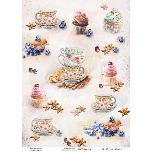 Декупажная карта №0324, 21x30см